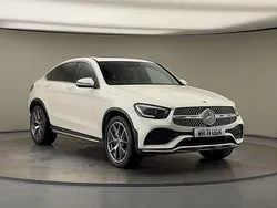 Diamond white Used 2022 Mercedes GLC300 AMG line Coupe | £36,150 (Fair price)