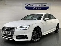 White Used 2018 Audi A4 S-Line Sedan | £12,195 (Fair price)