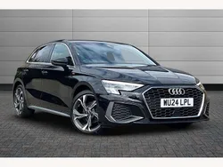 Mythos black Used 2024 Audi A3 S-Line Hatchback | £22,995 (Fair price)