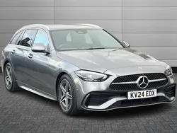 Grey Used 2024 Mercedes C200 AMG line Estate | £32,750 (Fair price)