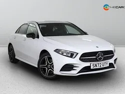 White Used 2022 Mercedes A250 AMG line Sedan | £21,470 (Fair price)