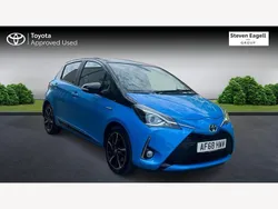 Blue Used 2018 Toyota Yaris Hybrid Hatchback | £11,995 (Fair price)
