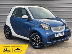 Blue Used 2017 Smart ForTwo Coupé Prime Coupe | £6,849 (Fair price)