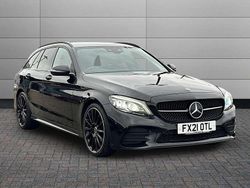 Black Used 2021 Mercedes C220 AMG Line Premium Estate | £16,495 (Good price)