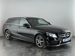 Black Used 2017 Mercedes C250 AMG Line Premium Plus Estate | £18,300 (Fair price)