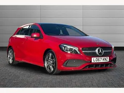Red Used 2018 Mercedes A160 AMG Line Premium Plus Hatchback | £12,990 (Fair price)