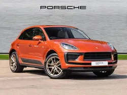 Papaya metallic Used 2022 Porsche Macan SUV | £52,500 (Fair price)