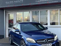 Blue Used 2020 Mercedes C300 AMG line Sedan | £14,495 (Good price)