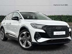 White Used 2025 Audi Q4 e-tron Black Edition SUV | £41,995 (Fair price)