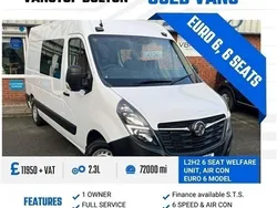 White Used 2020 Vauxhall Movano Edition Van | £14,340 (Expensive)