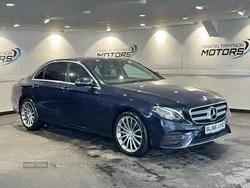Blue Used 2017 Mercedes E350 AMG line Sedan | £13,950 (Fair price)