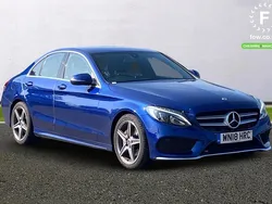 Blue Used 2018 Mercedes C220 Active Sedan | £14,899 (Good price)
