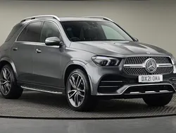 Selenite gray metallic finish Used 2021 Mercedes GLE350 AMG line SUV | £37,100 (Fair price)