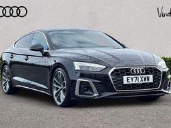Black Used 2021 Audi A5 Sportback S-Line Hatchback | £25,195 (Fair price)