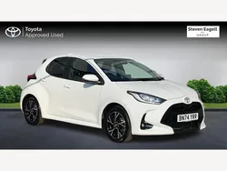 White Used 2024 Toyota Yaris Hybrid Design Hatchback | £19,869 (Fair price)