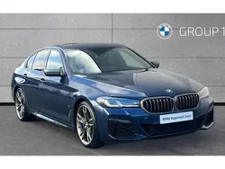 Phytonic blue Used 2021 BMW M550 Shadowline Sedan | £36,875 (Super price)