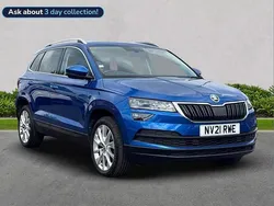 Blue Used 2021 Skoda Karoq SE L SUV | £19,656 (Fair price)