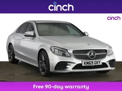 Silver Used 2019 Mercedes C220 AMG Line Premium Sedan | £20,299 (A bit pricey)