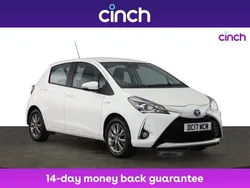 White Used 2017 Toyota Yaris Hybrid Hatchback | £10,199 (Fair price)