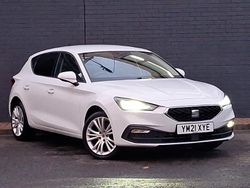 White Used 2021 Seat Leon SE Dynamic Hatchback | £13,998 (Fair price)