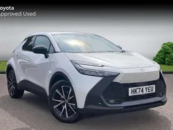 Platinum white pearl Used 2024 Toyota C-HR Design SUV | £27,444 (A bit pricey)