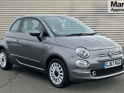 Grey Used 2017 Fiat 500 Lounge Hatchback | £6,760 (Fair price)