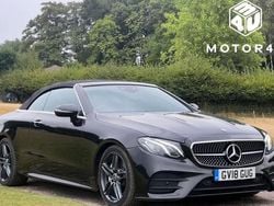 Black Used 2018 Mercedes E220 AMG Line Premium Cabriolet | £15,990 (Fair price)