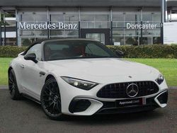 White Used 2023 Mercedes SL43 AMG Premium Plus Cabriolet | £73,995 (Fair price)