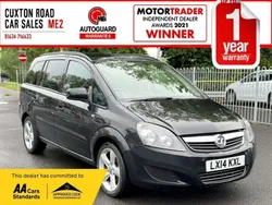Black Used 2014 Vauxhall Zafira MPV | £3,395 (Fair price)