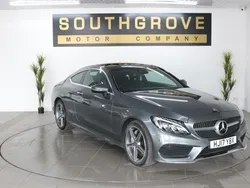 Grey Used 2017 Mercedes C250 AMG line Coupe | £16,989 (Fair price)