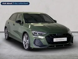 Green Used 2025 Audi A3 Black Edition Hatchback | £32,445 (Expensive)