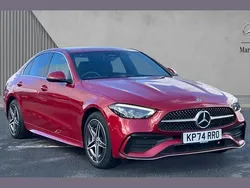 Red Used 2024 Mercedes C300e AMG line Sedan | £34,980 (Good price)