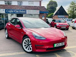 Red Used 2021 Tesla Model 3 Long Range Sedan | £16,995 (Fair price)