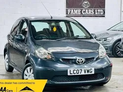 Grey Used 2007 Toyota Aygo Hatchback | £2,500 (Good price)