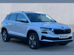 Moon white metallic Used 2025 Skoda Karoq SE L SUV | £29,450 (A bit pricey)