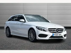 White Used 2016 Mercedes C220 AMG Line Premium Estate | £13,795 (Fair price)