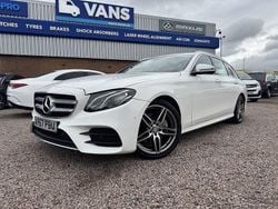 White Used 2017 Mercedes E220 AMG line Estate | £13,960 (Good price)