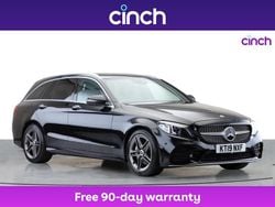 Black Used 2019 Mercedes C200 AMG Line Premium Plus Estate | £18,949 (Fair price)