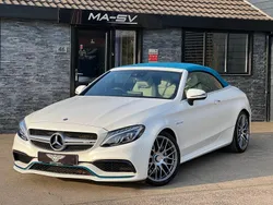 Designo cashmere white magno Used 2017 Mercedes C63 AMG Premium Cabriolet | £49,500