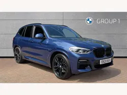Blue Used 2021 BMW X3 M Sport SUV | £36,991 (Good price)