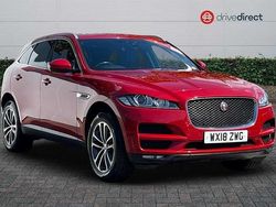 Red Used 2018 Jaguar F-Pace Portfolio SUV | £16,495 (Fair price)