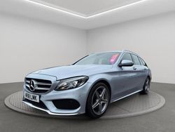 Silver Used 2018 Mercedes C220 AMG line Estate | £10,250 (Super price)
