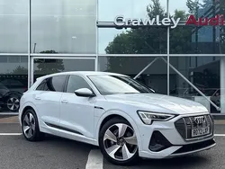 White Used 2022 Audi e-tron S-Line SUV | £26,350 (A bit pricey)