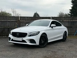 White Used 2019 Mercedes C180 AMG line Coupe | £18,650 (Expensive)