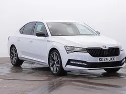 Moon white metallic Used 2024 Skoda Superb SportlinePlus Hatchback | £24,900 (Fair price)