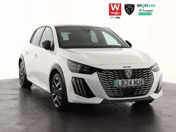 White Used 2024 Peugeot e-208 GT Hatchback | £22,199