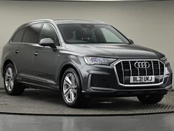 Daytona gray pearl Used 2021 Audi Q7 S-Line SUV | £41,900 (Fair price)