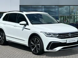 Pure white Used 2022 VW Tiguan R-line SUV | £29,603 (Fair price)