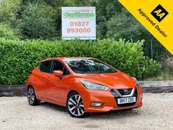 Orange Used 2017 Nissan Micra Tekna Hatchback | £9,699 (Fair price)