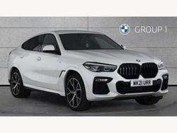 White Used 2021 BMW X6 M Sport SUV | £39,850 (Good price)